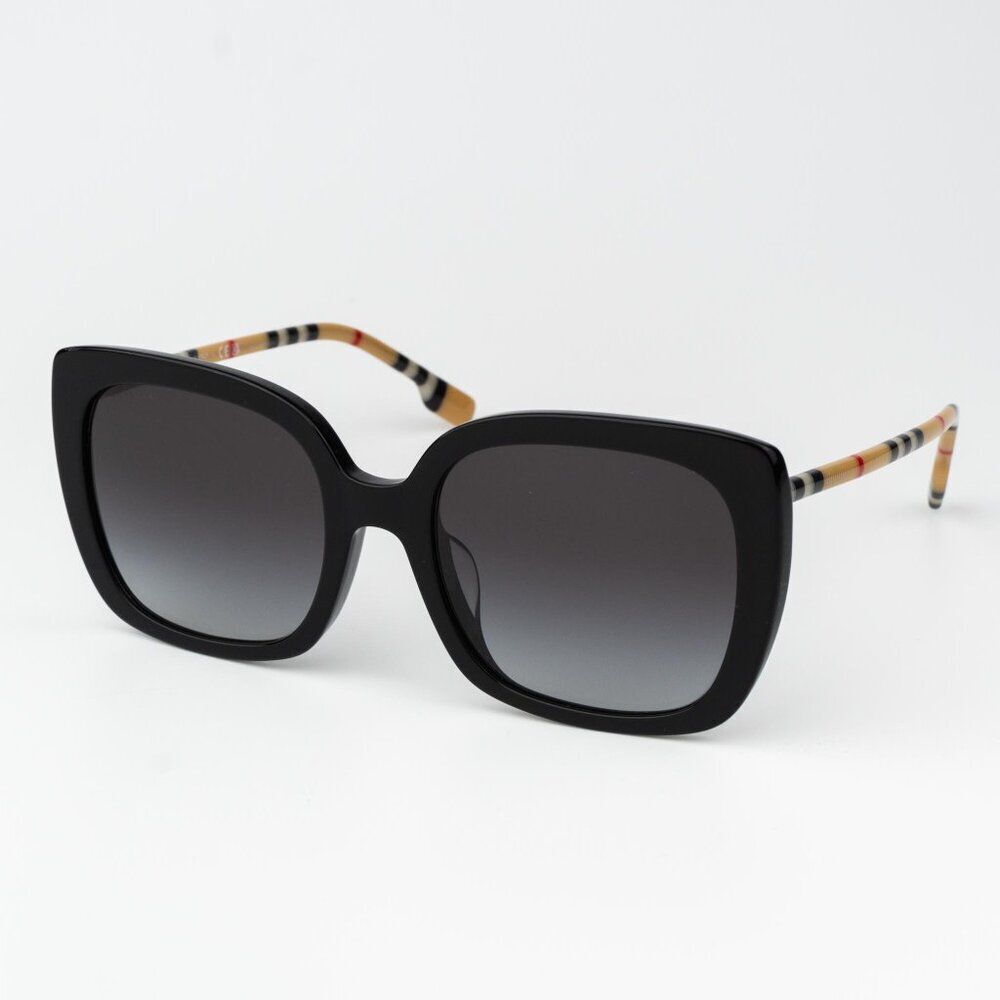 Burberry CAROLL Women Sunglasses Black Grey Gradient Square BE4323F 38538G - Picture 6 of 13